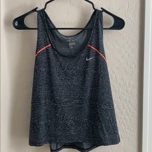 Nike Gray Cheetah Print with Pink Accents Tank